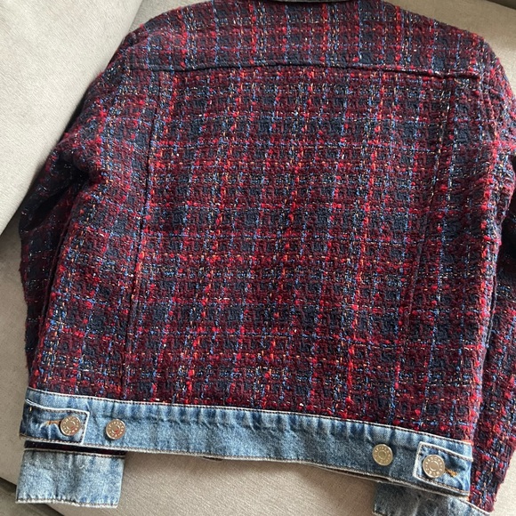 Sandro Denim Tweed Jacket - Picture 4 of 6